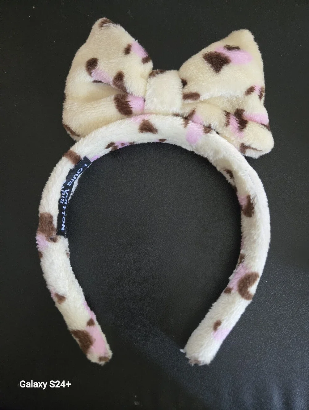 ✨️FASHION SPA HEADBAND TAN & CREAM PINK